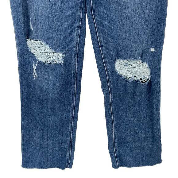 PAIGE HIGH RISE STRAIGHT STELLA CROPPED JEANS IN CEYLON DESTRUCTED NWT SIZE 27‎ - Picture 11 of 16